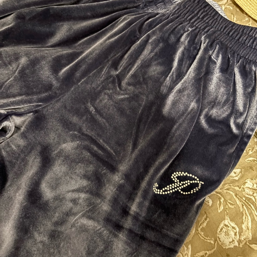 PINK Victoria's Secret Navy Velvet Joggers